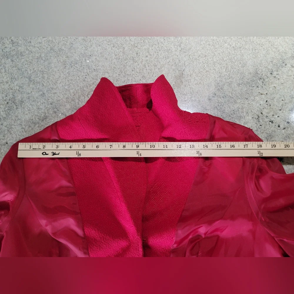 Le Suit Women Size 16 Pink Polyester Blazer Skirt Suit Lined Notch Collar 2PC - Picture 9 of 16